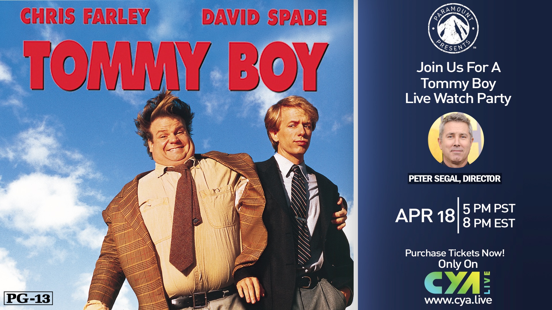 Tommy Boy Cya Live Peter Segal